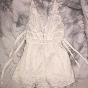 White Lace Romper